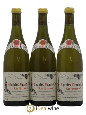 Chablis Grand Cru Les Preuses Vincent Dauvissat (Domaine)  2011 - Lot of 3 Bottles
