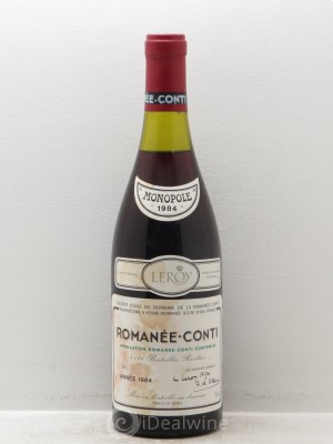 Romanée-Conti Grand Cru Domaine de la Romanée-Conti  1984 - Lot of 1 Bottle