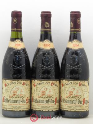 Châteauneuf-du-Pape Bosquet des papes 1996 - Lot of 3 Bottles