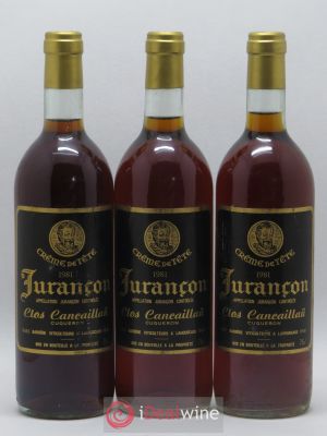 Jurançon Clos Cancaillau Crème de Tête (sans prix de reserve) 1981 - Lot de 3 Bouteilles