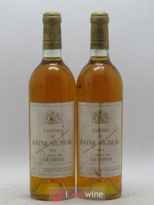 Château de Rayne Vigneau 1er Grand Cru Classé  1976 - Lot of 2 Bottles