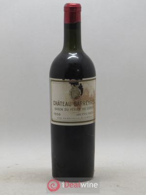Château Barreyres Cru Bourgeois  1938 - Lot de 1 Bouteille