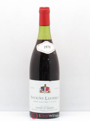 Savigny-lès-Beaune 1er Cru Lavières Nazarin de Berghese (sans prix de réserve) 1978 - Lot de 1 Bouteille