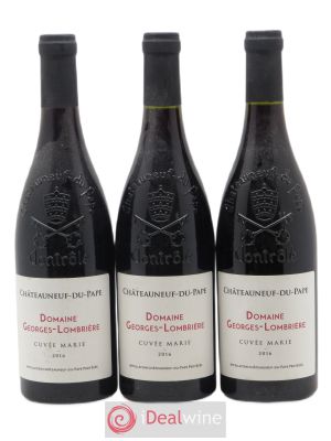 Châteauneuf-du-Pape Cuvée Marie Georges Lombrière (no reserve) 2016 - Lot of 3 Bottles
