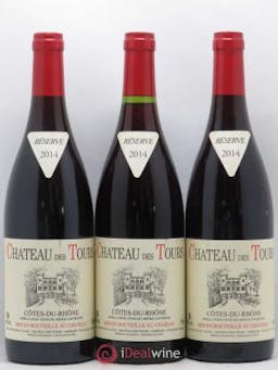 Côtes du Rhône Château des Tours E.Reynaud  2014 - Lot of 3 Bottles