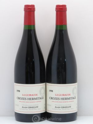 Crozes-Hermitage La Guiraude Domaine Graillot  1998 - Lot of 2 Bottles