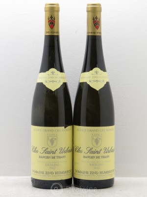 Riesling Grand Cru Rangen de Thann - Clos Saint Urbain Zind-Humbrecht (Domaine)  2012 - Lot of 2 Bottles