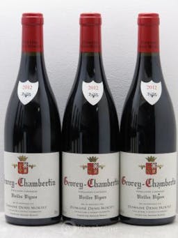 Gevrey-Chambertin Vieilles vignes Denis Mortet (Domaine)  2012 - Lot of 3 Bottles