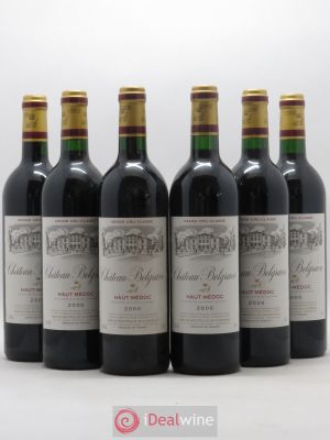 Château Belgrave 5ème Grand Cru Classé  2000 - Lot of 6 Bottles