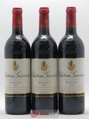 Château Giscours 3ème Grand Cru Classé  2002 - Lot of 3 Bottles