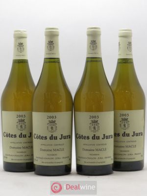 Côtes du Jura Jean Macle  2003 - Lot de 4 Bouteilles
