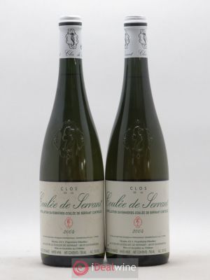 Savennières Clos de la Coulée de Serrant Vignobles de la Coulée de Serrant - Nicolas Joly  2004 - Lot of 2 Bottles