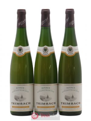 Gewurztraminer Vendanges Tardives Trimbach (Domaine)  2002 - Lot of 3 Bottles