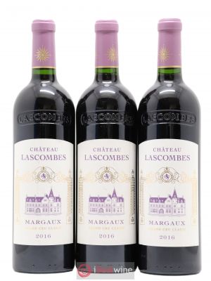 Château Lascombes 2ème Grand Cru Classé  2016 - Lot of 3 Bottles