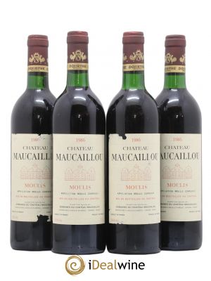 Château Maucaillou  1986 - Lot of 4 Bottles