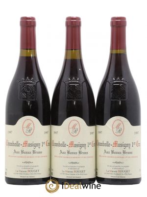 Chambolle-Musigny 1er Cru Aux Beaux Bruns Maison Rouget 1997 - Lot of 3 Bottles