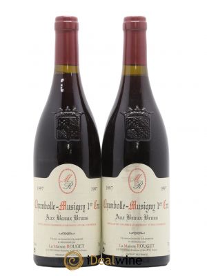 Chambolle-Musigny 1er Cru Aux Beaux Bruns Maison Rouget 1997 - Lot of 2 Bottles