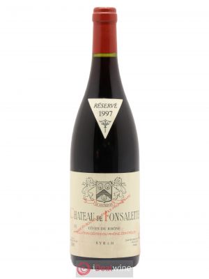 Côtes du Rhône Cuvée Syrah Château de Fonsalette  1997 - Lot de 1 Bouteille