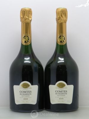 Comtes de Champagne Champagne Taittinger  2006 - Lot de 2 Bouteilles