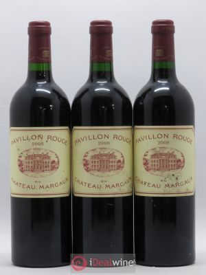 Pavillon Rouge du Château Margaux Second Vin  2008 - Lot of 3 Bottles