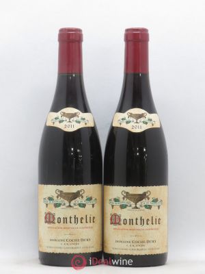 Monthélie Coche Dury (Domaine)  2011 - Lot of 2 Bottles