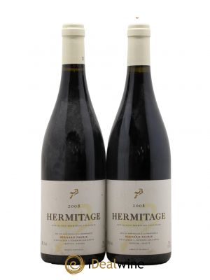 Hermitage Greffieux Bessards (capsule blanche) Bernard Faurie  2008 - Lot of 2 Bottles