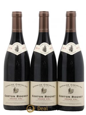 Corton Grand Cru Le Rognet Domaine Chevalier  2015 - Lot of 3 Bottles