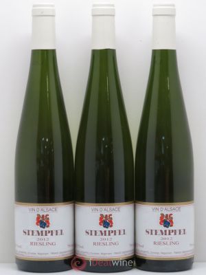 Riesling Stempfel (sans prix de réserve) 2012 - Lot de 3 Bouteilles