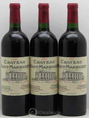 Château Haut Marbuzet  2003 - Lot of 3 Bottles