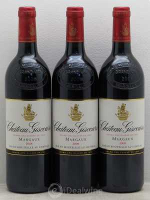 Château Giscours 3ème Grand Cru Classé  2008 - Lot of 3 Bottles