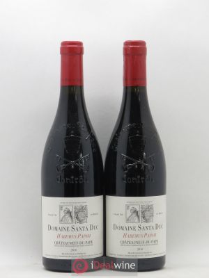 Châteauneuf-du-Pape Santa Duc (Domaine) Habemus Papam Famille Gras  2016 - Lot of 2 Bottles