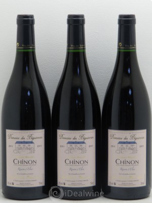 Chinon Domaine des Béguineries La réserve d'Elise (no reserve) 2011 - Lot of 3 Bottles