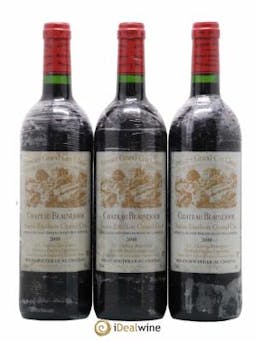 Château Beauséjour (Duffau-Lagarrosse) 1er Grand Cru Classé B  2000 - Lot of 3 Bottles