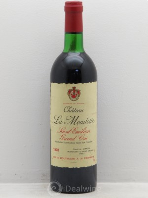 La Mondotte 1er Grand Cru Classé B (depuis 2012)  1978 - Lot of 1 Bottle