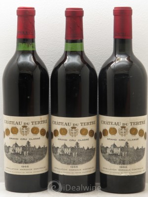 Château du Tertre 5ème Grand Cru Classé  1966 - Lot of 3 Bottles