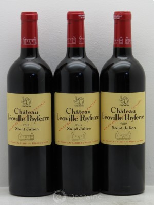Château Léoville Poyferré 2ème Grand Cru Classé  2012 - Lot de 3 Bouteilles