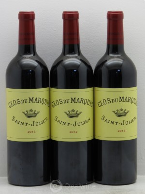 Clos du Marquis  2012 - Lot of 3 Bottles