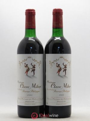 Château Clerc Milon 5ème Grand Cru Classé  1985 - Lot of 2 Bottles