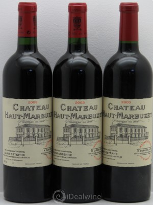Château Haut Marbuzet  2003 - Lot of 3 Bottles