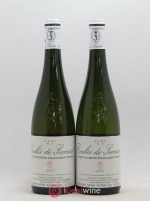 Savennières Clos de la Coulée de Serrant Vignobles de la Coulée de Serrant - Nicolas Joly  2005 - Lot of 2 Bottles