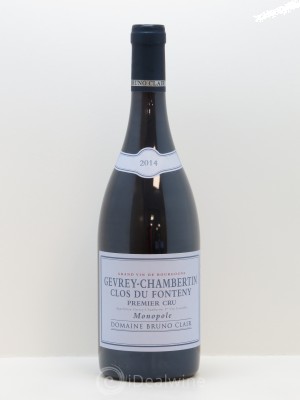 Gevrey-Chambertin 1er Cru Clos du Fonteny Bruno Clair (Domaine)  2014 - Lot of 1 Bottle