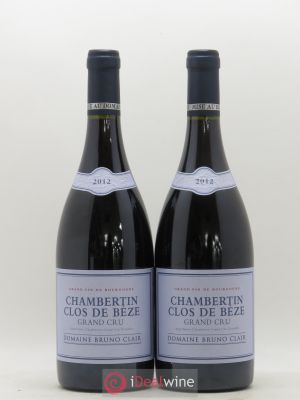 Chambertin Clos de Bèze Grand Cru Bruno Clair (Domaine)  2012 - Lot of 2 Bottles