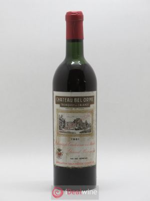 Château Bel Orme Tronquoy de Lalande Cru Bourgeois  1961 - Lot of 1 Bottle