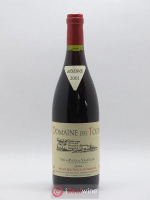 IGP Pays du Vaucluse (Vin de Pays du Vaucluse) Domaine des Tours Merlot E.Reynaud  2001 - Lot de 1 Bouteille