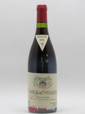 Côtes du Rhône Château de Fonsalette SCEA Château Rayas  1991 - Lot de 1 Bouteille