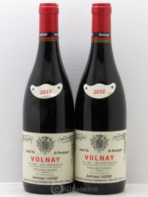 Volnay 1er Cru Santenots Dominique Laurent Vieilles Vignes 2010 - Lot of 2 Bottles
