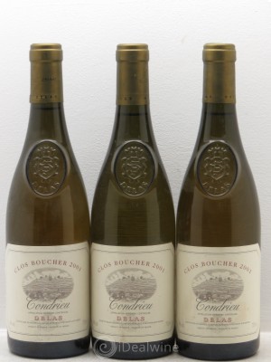 Condrieu Clos Boucher Delas Frères  2001 - Lot of 3 Bottles
