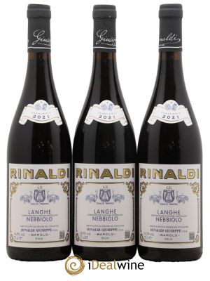 Langhe DOC Nebbiolo Giuseppe Rinaldi  2021 - Lot of 3 Bottles