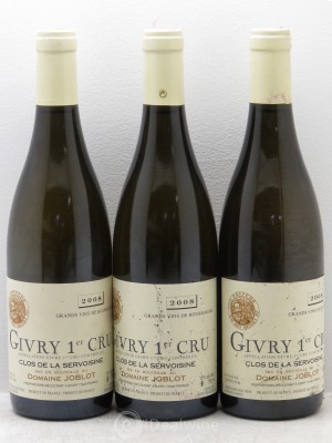 Givry 1er Cru Clos de la Servoisine Joblot (Domaine)  2008 - Lot of 3 Bottles