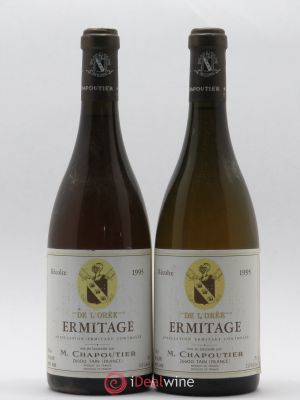Hermitage Ermitage de l'Orée Chapoutier  1995 - Lot of 2 Bottles